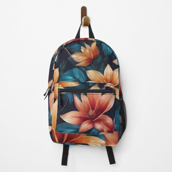 Item preview, Blue & Orange Flowers designed and sold by Dunc Ebedes.