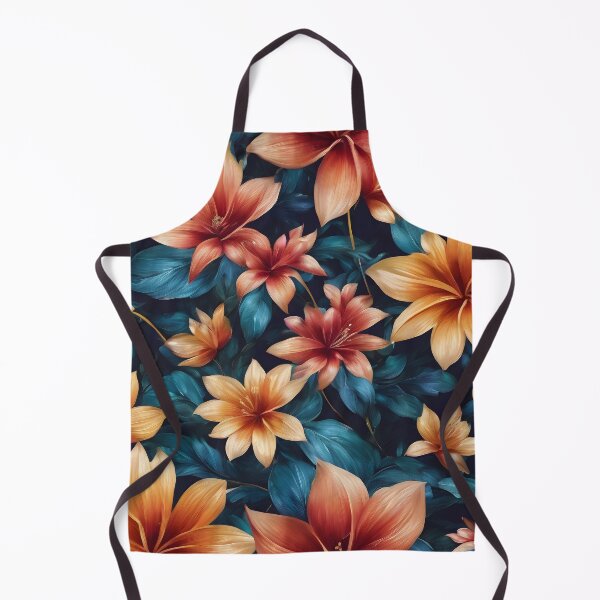 Item preview, Blue & Orange Flowers designed and sold by Dunc Ebedes.
