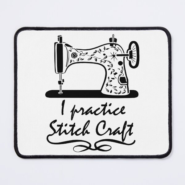 Item preview, I practice Stitch Craft - gift idea for Sewciopaths designed and sold by EmeraldeaArt.