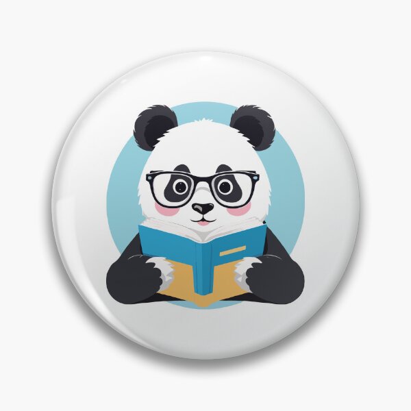 Item preview, Bookworm panda reading a book. designed and sold by twisted-dot.