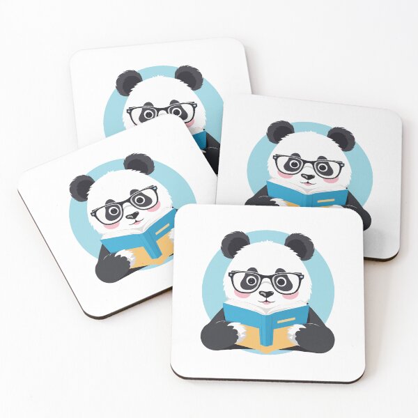 Item preview, Bookworm panda reading a book. designed and sold by twisted-dot.