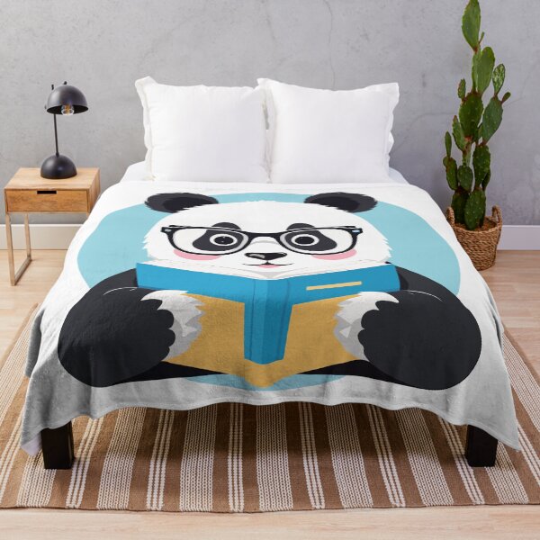 Item preview, Bookworm panda reading a book. designed and sold by twisted-dot.