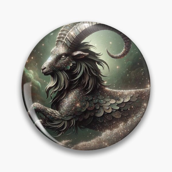 Item preview, Capricorn Zodiac sign with glitter designed and sold by ZodiBlend.