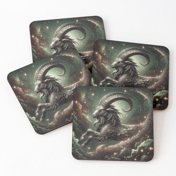 Item preview, Capricorn Zodiac sign with glitter designed and sold by ZodiBlend.