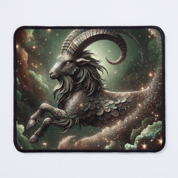Item preview, Capricorn Zodiac sign with glitter designed and sold by ZodiBlend.