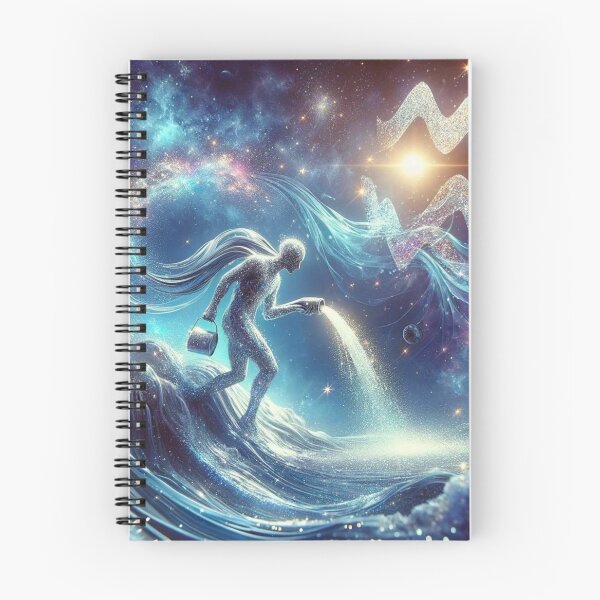 Item preview, Aquarius Zodiac sign with glitter designed and sold by ZodiBlend.