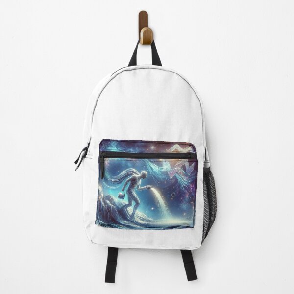 Item preview, Aquarius Zodiac sign with glitter designed and sold by ZodiBlend.