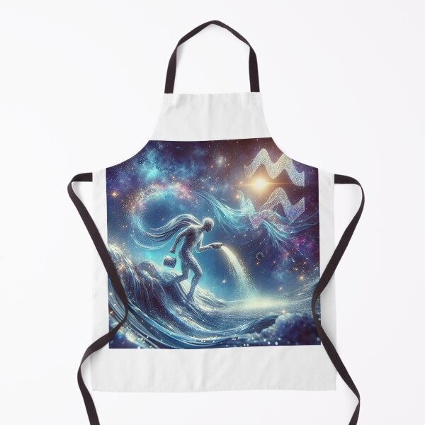 Item preview, Aquarius Zodiac sign with glitter designed and sold by ZodiBlend.