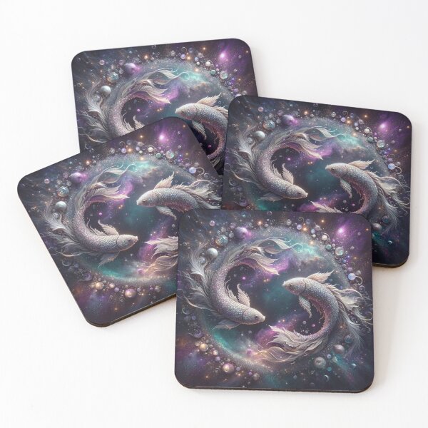 Item preview, Pisces Zodiac sign with glitter designed and sold by ZodiBlend.