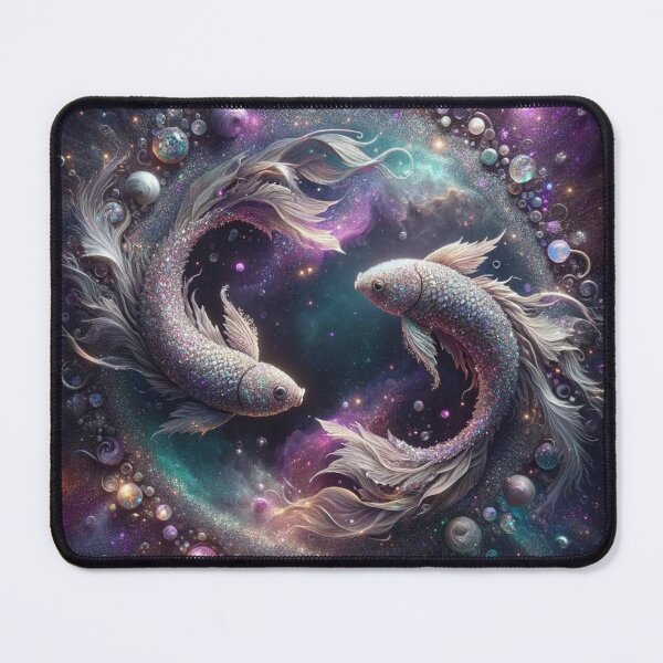 Item preview, Pisces Zodiac sign with glitter designed and sold by ZodiBlend.