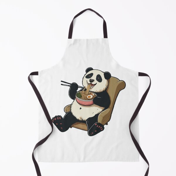Item preview, kawaii Panda Eating Ramen designed and sold by Designowner.