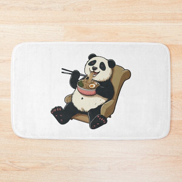Item preview, kawaii Panda Eating Ramen designed and sold by Designowner.