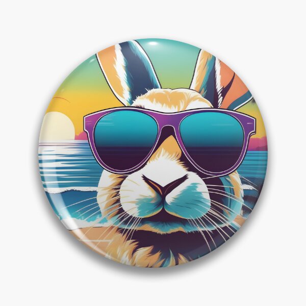 Item preview, A Rabbit Wearing Sunglasses designed and sold by ArtsyWishesShop.