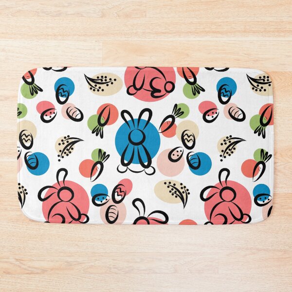 Item preview, Pattern with bunnies and carrots for Easter designed and sold by Funwaytrend.
