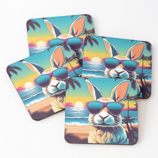 Item preview, A Rabbit Wearing Sunglasses designed and sold by ArtsyWishesShop.