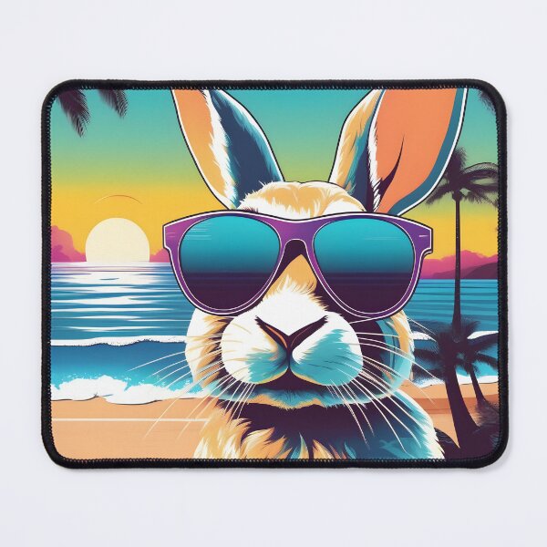 Item preview, A Rabbit Wearing Sunglasses designed and sold by ArtsyWishesShop.