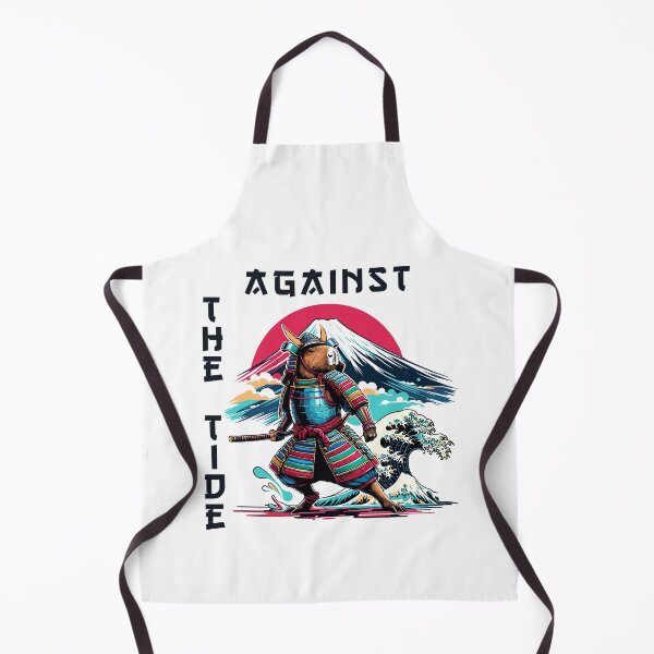 Item preview, Capybara Samurai & Mount Fuji Against The Tide designed and sold by CosyTeal.