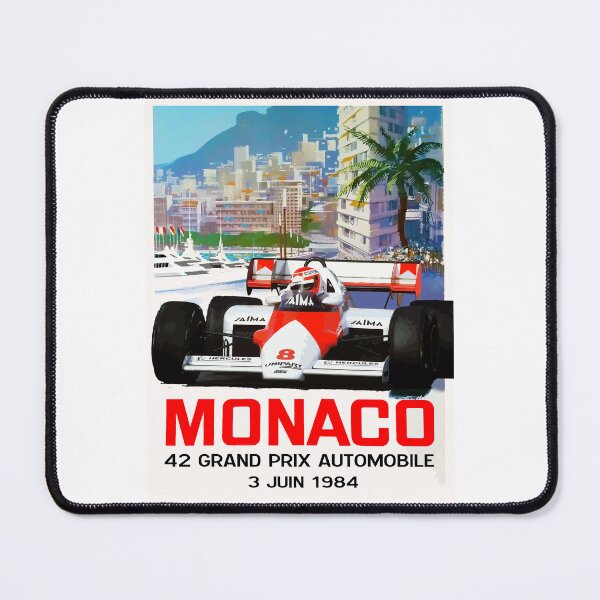 Aperçu de l'œuvre GP de Monaco 1984 Nikki Lauda créée et vendue par Speedbirddesign.