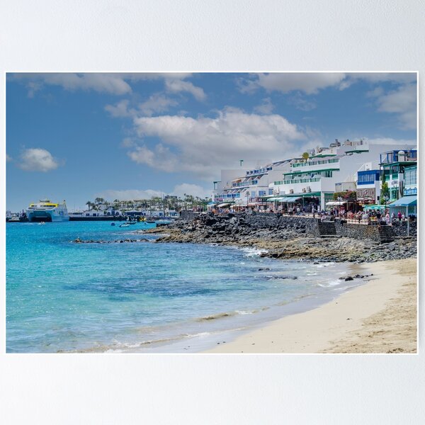 Playa Blanca Promenade Lanzarote Canary Islands Poster