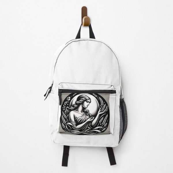 Item preview, Virgo Zodiac sign black and white tattoo designed and sold by ZodiBlend.