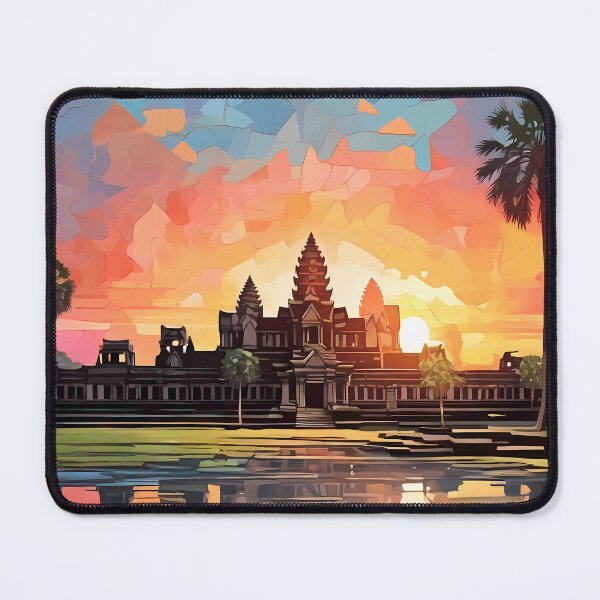 Item preview, Sunset Splendor: Unveil Angkor's Magic designed and sold by purrfect pattern.