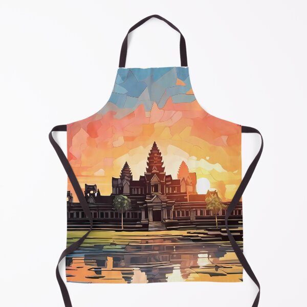 Item preview, Sunset Splendor: Unveil Angkor's Magic designed and sold by purrfect pattern.