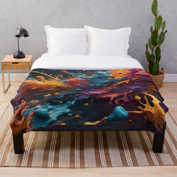 Item preview, Abstract design like multicolored oil painting art designed and sold by fotoryum.