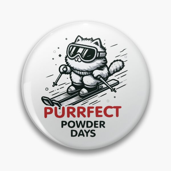 Item preview, Skiing Cat - Purrfect Powder Days designed and sold by FRUU-design.