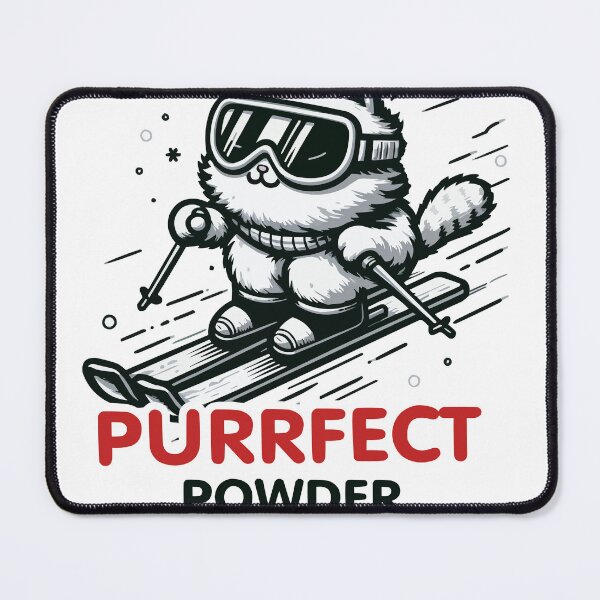 Item preview, Skiing Cat - Purrfect Powder Days designed and sold by FRUU-design.