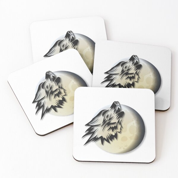 Item preview, A wolf howling at the moon designed and sold by StonePine.