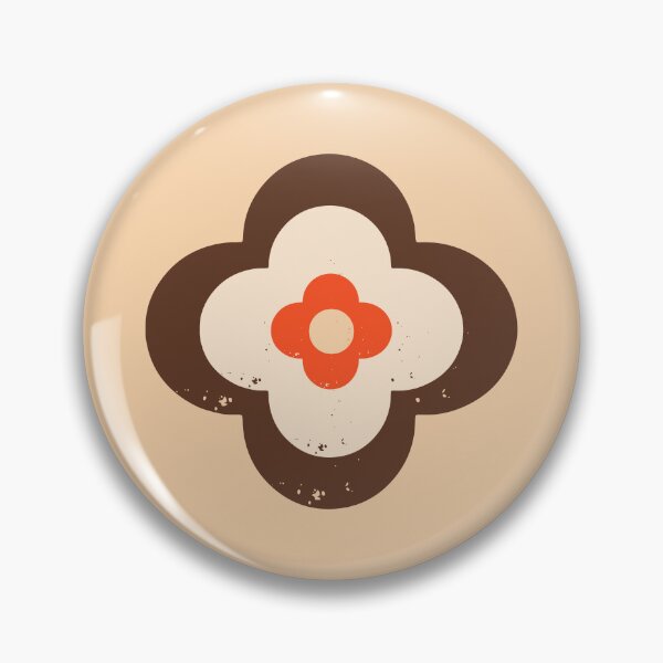 Item preview, Mod 70s Floral Daisy Vanilla - Mid Century Floral designed and sold by susycosta.