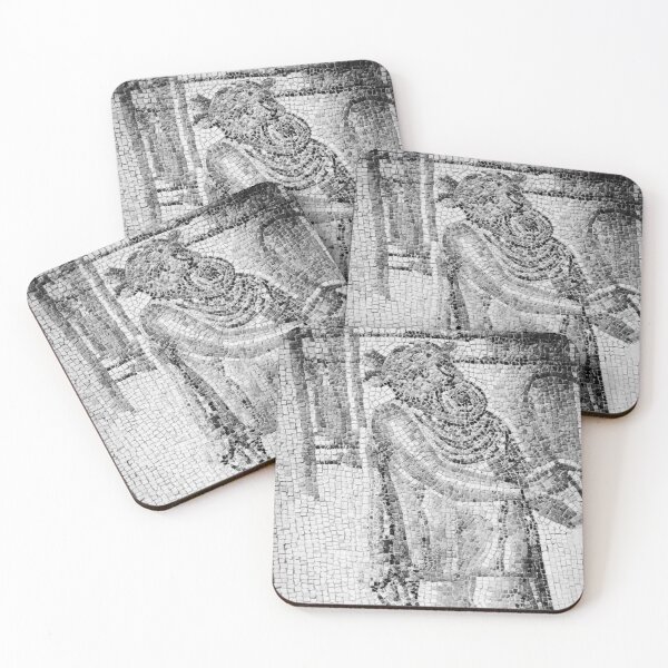 Item preview, Roman Actor Mosaic Cordoba Black and White Vertical designed and sold by eddiebarronshop.