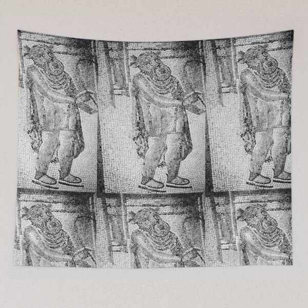 Item preview, Roman Actor Mosaic Cordoba Black and White Vertical designed and sold by eddiebarronshop.
