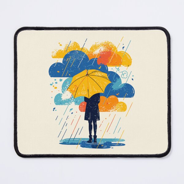 Item preview, Rainy Day Yellow Umbrella designed and sold by hadescavir.