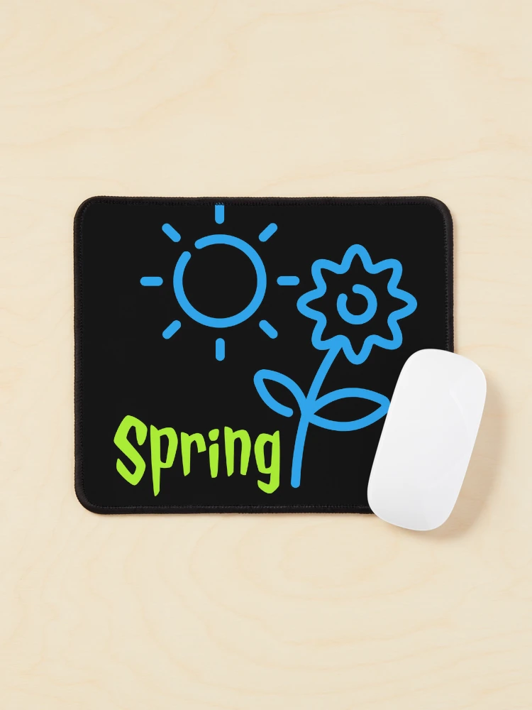 Thumbnail 1 of 5, Mouse Pad, Spring In Blue designed and sold by DesignsMjB.