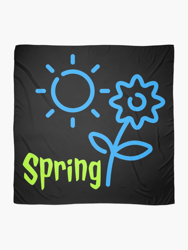 Thumbnail 2 of 3, Scarf, Spring In Blue designed and sold by DesignsMjB.