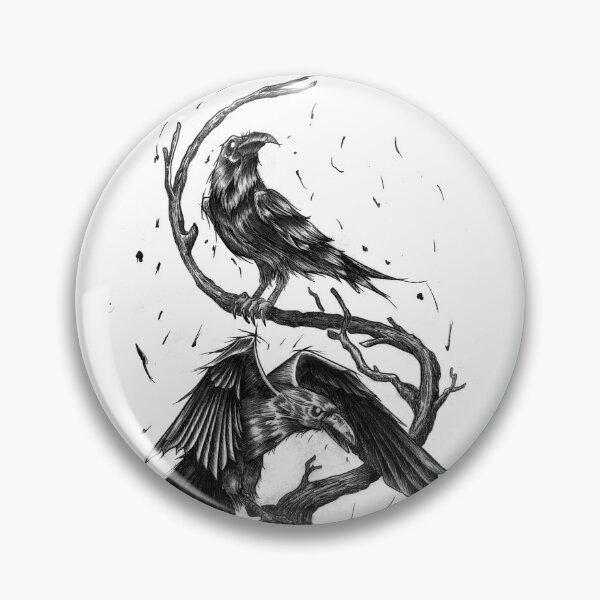 Item preview, Hugin and Munin, ravens of odin designed and sold by Isralj.