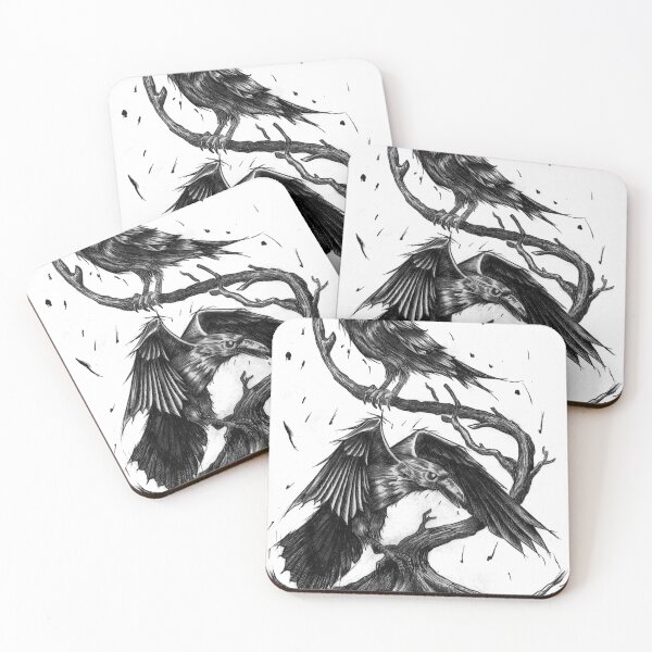 Item preview, Hugin and Munin, ravens of odin designed and sold by Isralj.