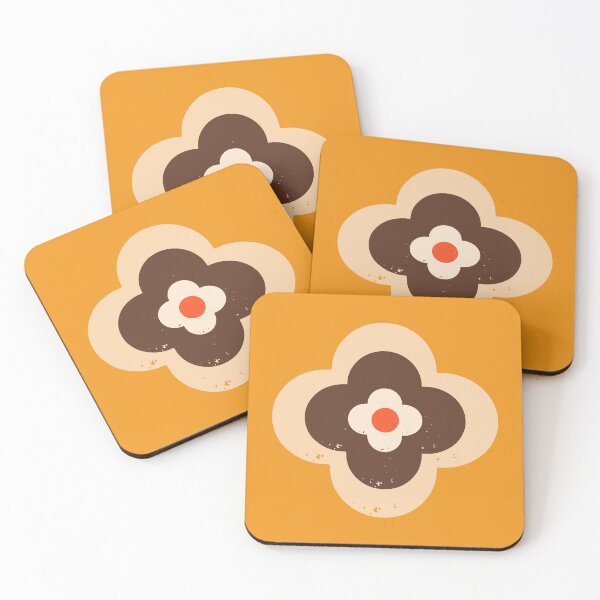 Item preview, Mod Retro Daisy Marigold - Mid Century Floral designed and sold by susycosta.