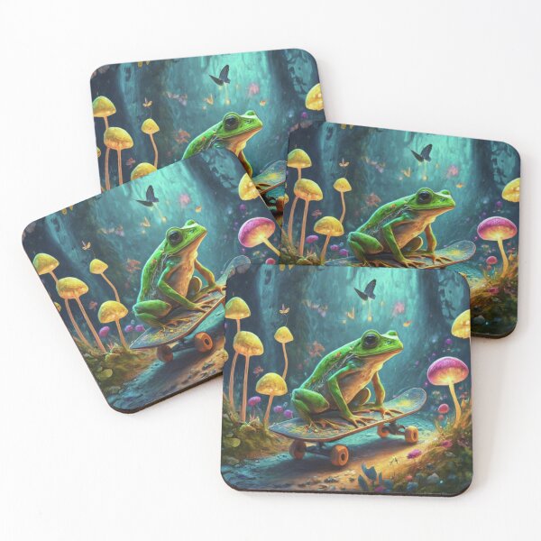Item preview, FROG ON SKATEBOARD designed and sold by Obinne.