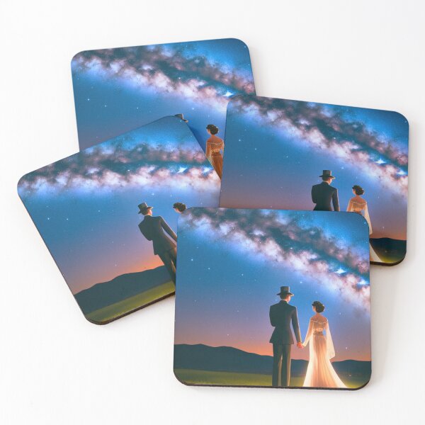 Item preview, Enchanting Vintage Image: Dazzling Magician and Young Couple under the Milky Way designed and sold by Nathan Z..