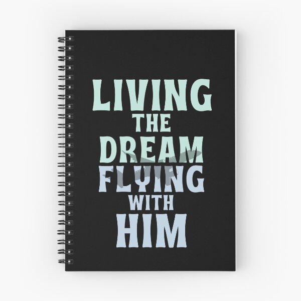 Item preview, Living The Dream, Flying With Him Pilot Wife Husband designed and sold by DomTeesHaven.