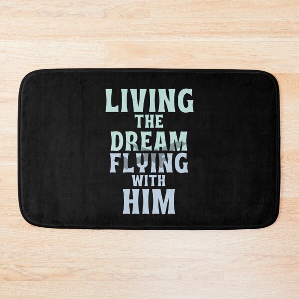 Item preview, Living The Dream, Flying With Him Pilot Wife Husband designed and sold by DomTeesHaven.