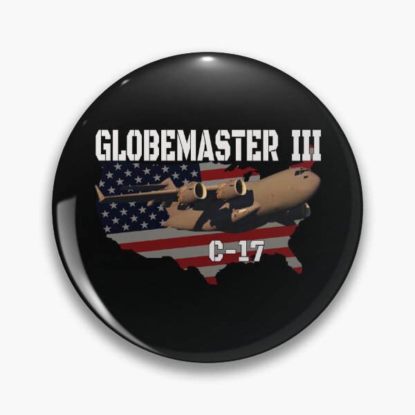 Item preview, C-17 Globemaster III Transport Military Aircraft Aviation for Veteran Pilot & Fan designed and sold by ArtStudioKY.