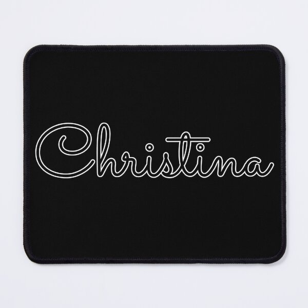 Item preview, Writing Christina Name Label (Black) designed and sold by NormadWorld.