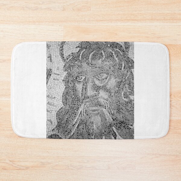 Item preview, Roman Mosaic Face Cordoba Black and White Vertical designed and sold by eddiebarronshop.