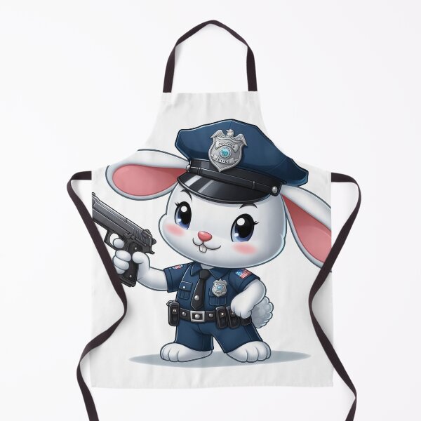 Item preview, cartoon rabbit wearing police costume designed and sold by MzulhilmiZam.