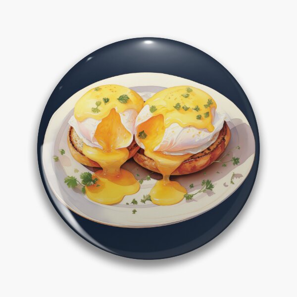 Item preview, Plate of Double Egg Benedict with Hollandaise Sauce designed and sold by Alicia Chee.
