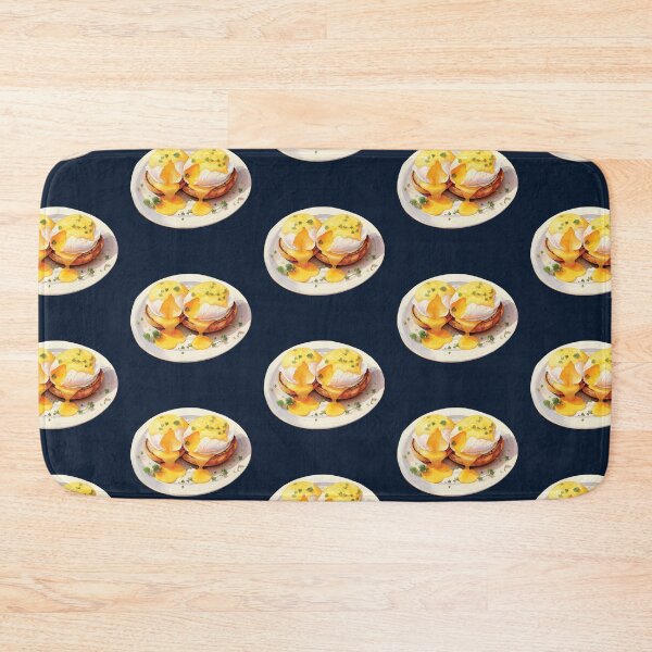 Item preview, Plate of Double Egg Benedict with Hollandaise Sauce designed and sold by Alicia Chee.