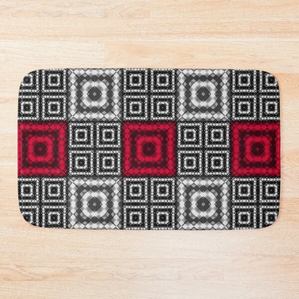 Item preview, Red black patchwork  designed and sold by fuzzyfox.